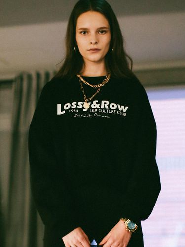 Lossy Crop Sweatshirt Black - LOSSYROW - Modalova