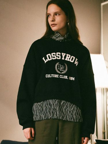 LOSSY ARCH CROP SWEATSHIRT NAVY - LOSSYROW - Modalova