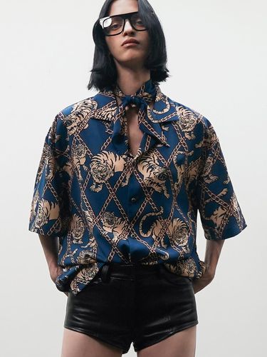 Tiger - Print Bowling Shirts [Navy (UNISEX)]_UTS - UNTAGE - Modalova