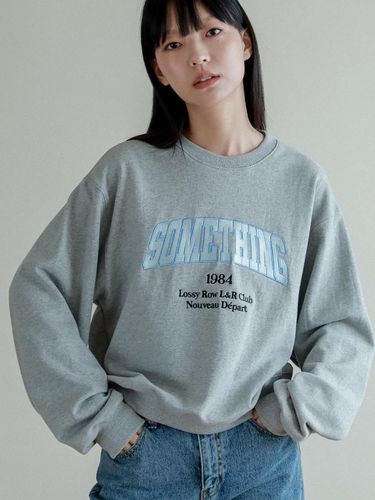 Lossy Something Sweatshirt_gray - LOSSYROW - Modalova