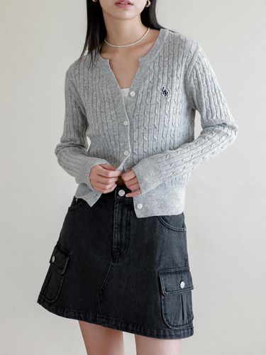 Lossy washing cargo short skirt_denim black - LOSSYROW - Modalova