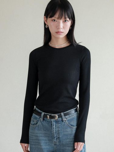 Lossy Layered long sleeved T shirt_black - LOSSYROW - Modalova