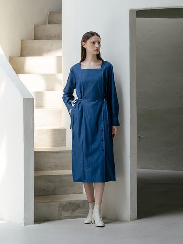 Dina Denim Dress - YOUNESS - Modalova