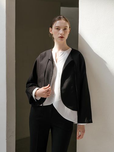 Tie Strap Black Jacket - YOUNESS - Modalova