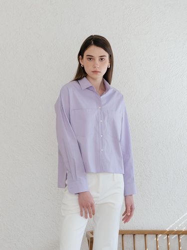 Lavender Cropped Shirt - YOUNESS - Modalova