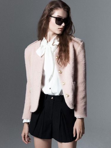 Wool Boucle Tweed Jacket [Pink (WOMAN)]_UTO - FB11 - UNTAGE - Modalova