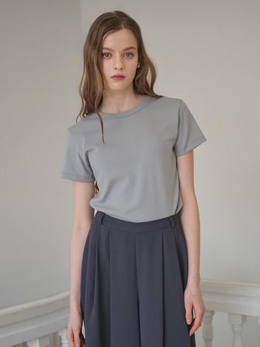 Lautre Basic Blue grey Half T-shirt - L’autre de min - Modalova