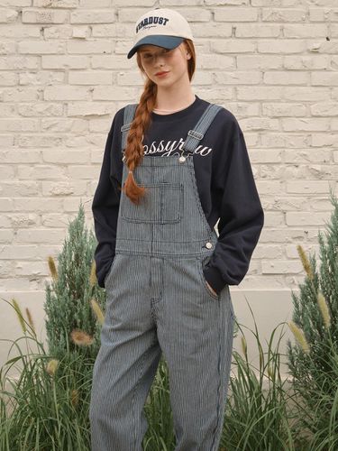 Stripe denim overalls Blue - LOSSYROW - Modalova