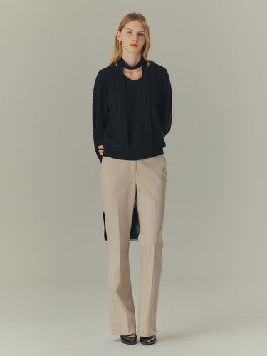 Warm] Bootcut Woollike Pants - MIND BRIDGE women - Modalova