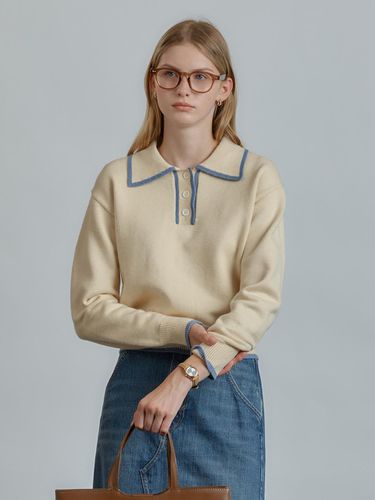 Collar colorblock knitwear - MIND BRIDGE women - Modalova