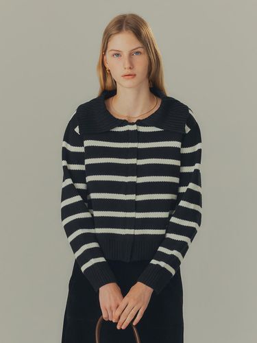 Stripe collar cardigan - MIND BRIDGE women - Modalova