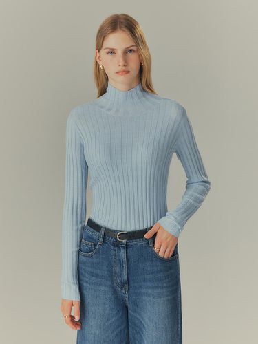 COUTURE] V-neck turtleneck knitwear - MIND BRIDGE women - Modalova