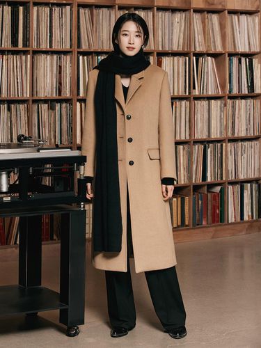 Do Good_[COUTURE] Cashmere Single Long Coat - MIND BRIDGE women - Modalova