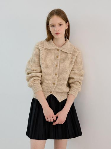 Mohair Basic Cardigan (beige) - knowing - Modalova