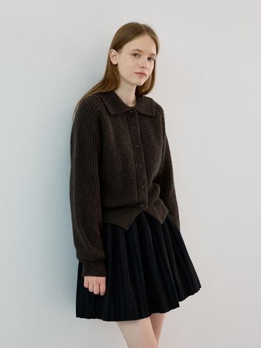 Mohair Basic Cardigan (khaki brown) - knowing - Modalova