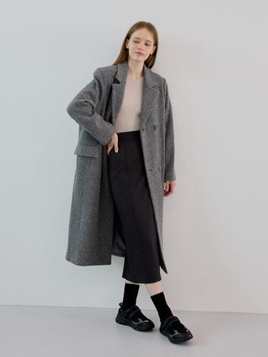 Wool Long Skirt (charcoal) - knowing - Modalova