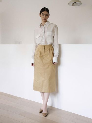 H-line skirt Beige H LINE SKIRT BEIGE - GIEMAR - Modalova