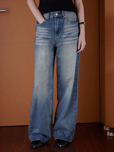 TARA LONG WIDE DENIM PANTS - HAINT - Modalova