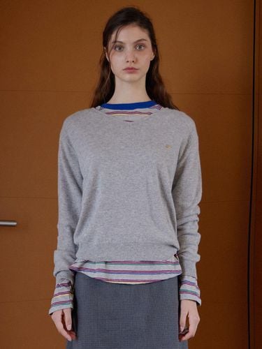 MERI WOOL V NECK KNIT_5COLORS - HAINT - Modalova