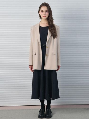 Open Blazer Beige K243PS - DEKAVV - Modalova