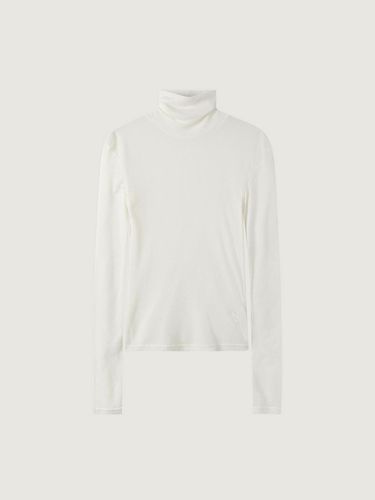 See-through turtleneck Layered T-shirt White_K243P - DEKAVV - Modalova