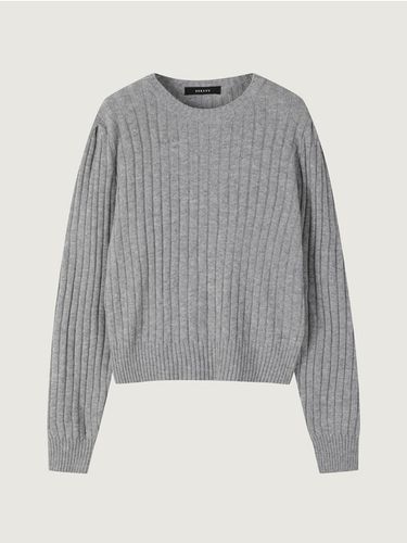 Bone tissue loose fit pull-over knit Gray_K244KSK2 - DEKAVV - Modalova