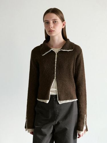 Blanc Knit Cardigan (Brown) - Monochrome - Modalova