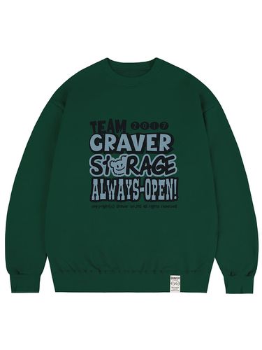 UNISEX] STORAGE Sweatshirt_Green - GRAVER - Modalova