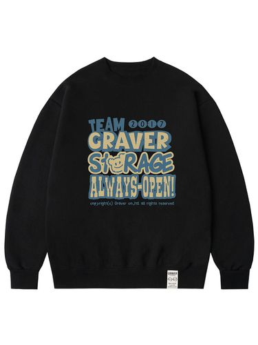 UNISEX] STORAGE Sweatshirt_Black - GRAVER - Modalova