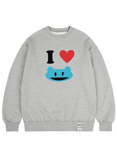 UNISEX] I LOVE OF Sweatshirt_Gray - GRAVER - Modalova