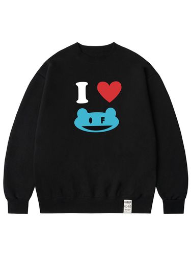 UNISEX] I LOVE OF Sweatshirt_Black - GRAVER - Modalova