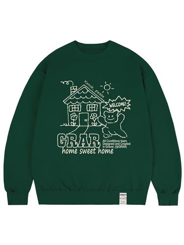 UNISEX] SWEET - HOME Sweatshirt_Green - GRAVER - Modalova