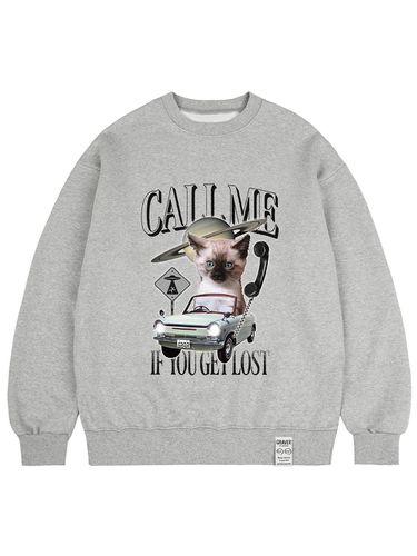 UNISEX] CALL - ME Sweatshirt_Gray - GRAVER - Modalova