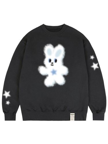 UNISEX] Multi BUNNYS Sweatshirt_Charcoal - GRAVER - Modalova