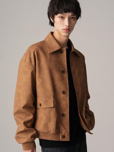 Suede Western Jacket CAMEL - AVANDRESS - Modalova