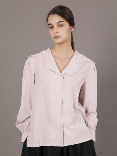 Wide Collar Blouse_PINK Wide Collar Blouse_Pink - Coett - Modalova