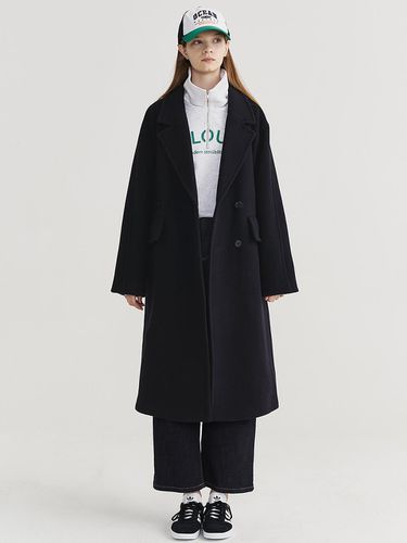 Oversized-fit Wool 100 Long Coat () - MaLoupe - Modalova