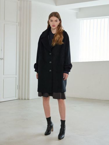 Wool ribbon cuff coat Wool Ribbon Cuff Coat_BLACK - Coett - Modalova