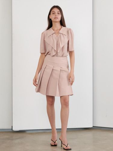 Pleated A line skirt_PINK - Coett - Modalova