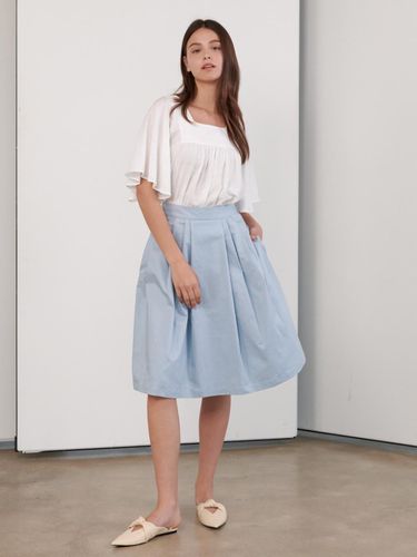 Pleated Full Skirt_Blue - Coett - Modalova