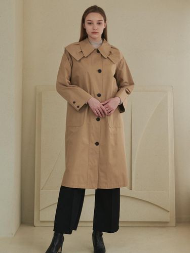 Pleated collar trench coat - Coett - Modalova