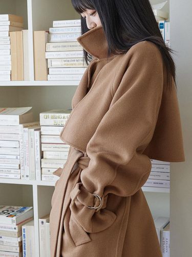 Handmade Trench Coat (Camel) - MaLoupe - Modalova