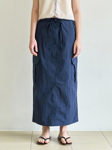 Matt cargo skirt (navy) - sunmul - Modalova