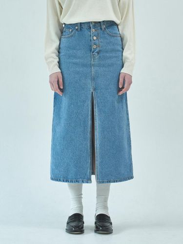 Simple denim skirt - sunmul - Modalova