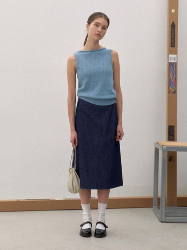 Summer scasi knit - vintage blue - BRENDABRENDEN SEOUL - Modalova