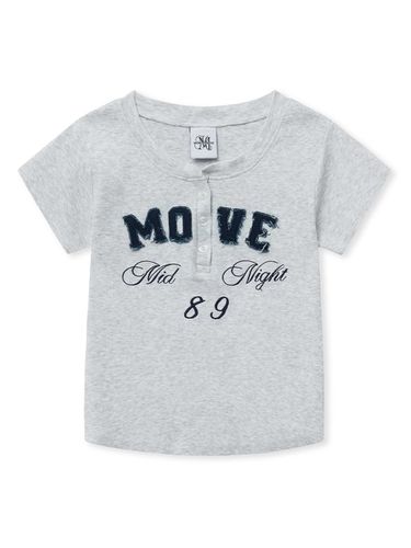 Henley neck t (off white) - MIDNIGHT MOVE - Modalova