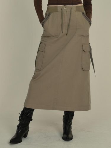 Cargo skirt (beige) - MIDNIGHT MOVE - Modalova