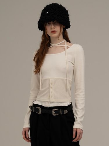 Terry strap t (ivory) - MIDNIGHT MOVE - Modalova