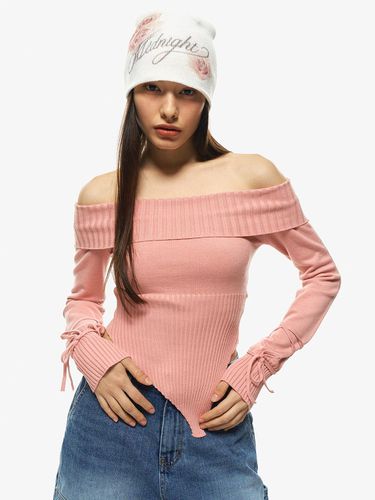 Sp offshoulder knit (pink) - MIDNIGHT MOVE - Modalova