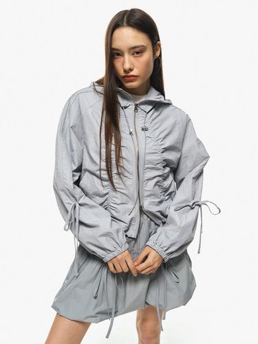 Shirring zip up (light grey) - MIDNIGHT MOVE - Modalova